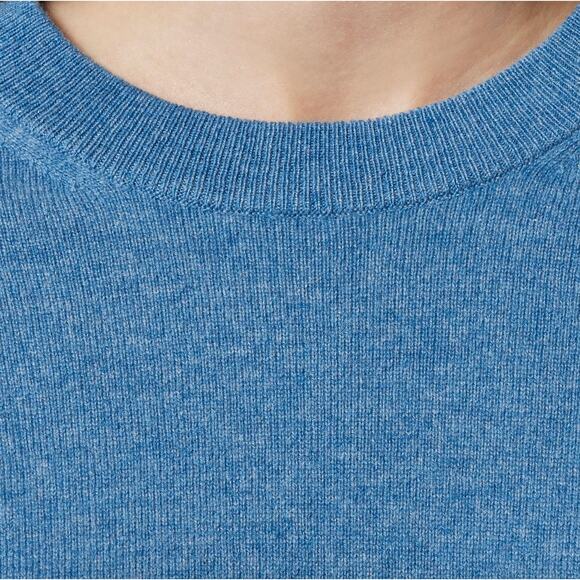 NEW J.Crew Cashmere Relaxed Crewneck Sweater Oversized Heather Twilight XXS - Picture 3 of 12